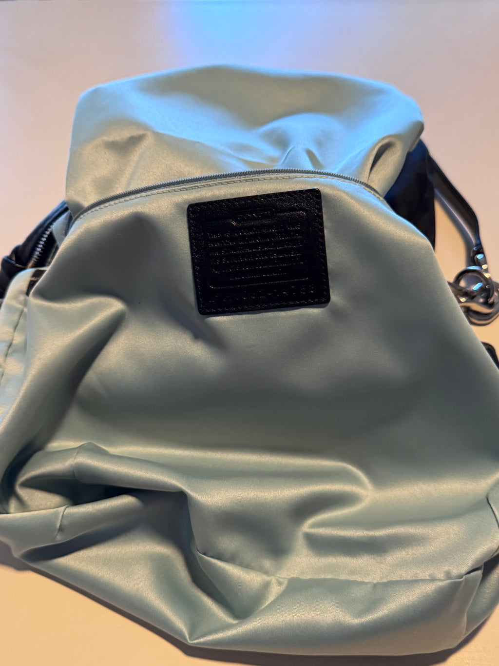 Coach Kristin Black Optic Art Sateen Hobo Bag 14753