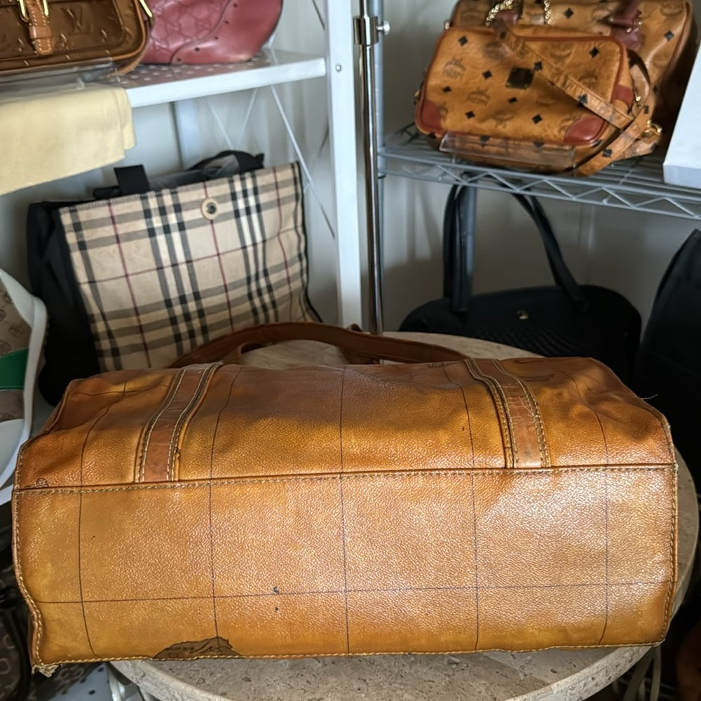 Alviero Martini shoulder tote bag in cognac