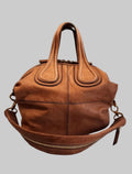 Givenchy Nightingale Medium Satchel, Camel Lambskin, Designer Luxury Handbag