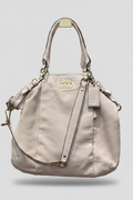 Coach Madison Leather Lindsey Satchel Parchment Cream 18641