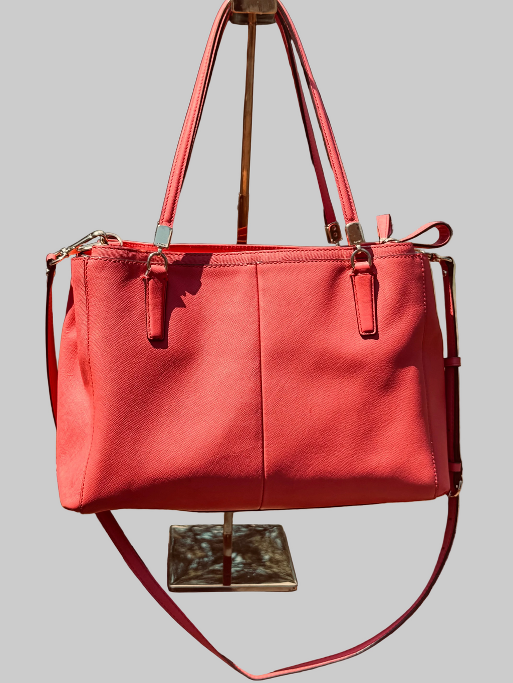 Coach Madison Saffiano Leather Large Christie Carryall Tote