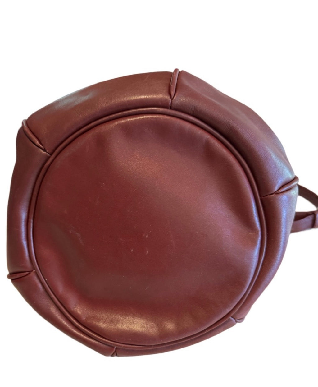 Cartier Must de Cartier Bordeaux Leather Bucket Bag