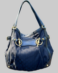 Gucci Vintage Black GG Canvas Medium Jockey Tote Bag