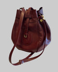 Cartier Must de Cartier Bordeaux Leather Bucket Bag