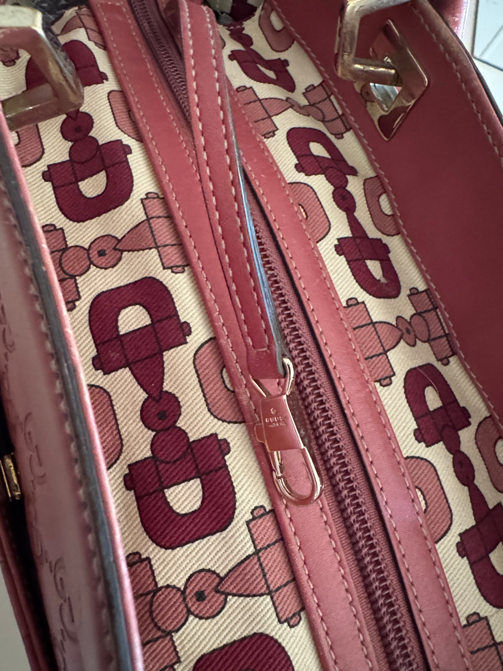 Authentic Gucci Guccissima Leather Horsebit Hobo Tote – Blush Pink