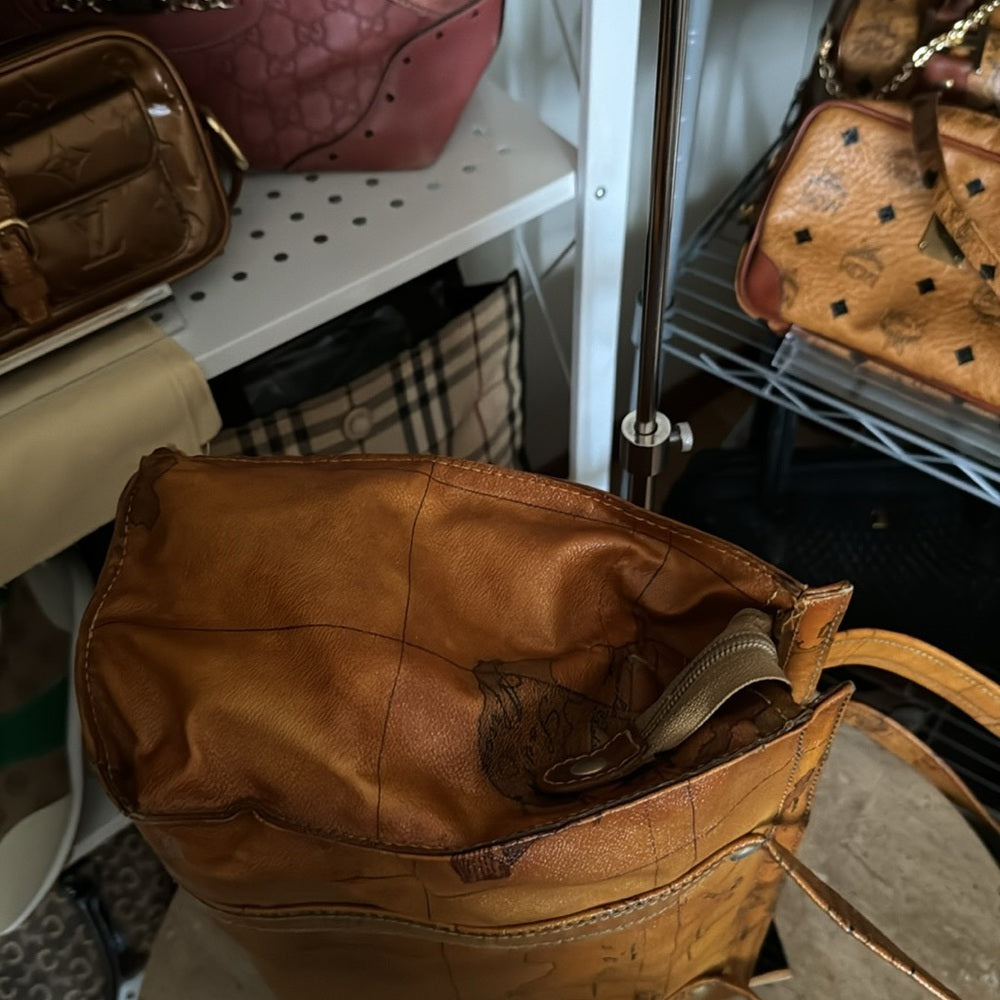 Alviero Martini shoulder tote bag in cognac