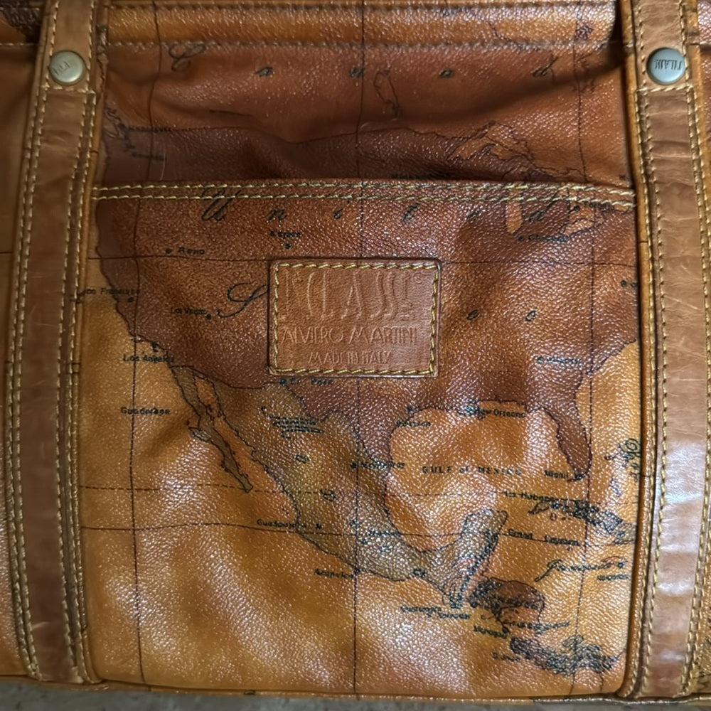 Alviero Martini shoulder tote bag in cognac